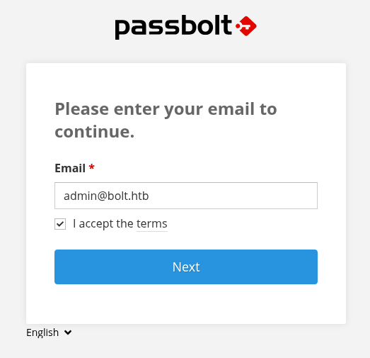 Passbolt Login